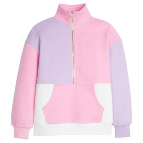 Colorblock Pull-over | Pink & Lilac