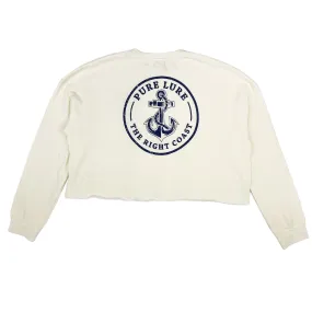 Anchors Away Womens Crop Fleece