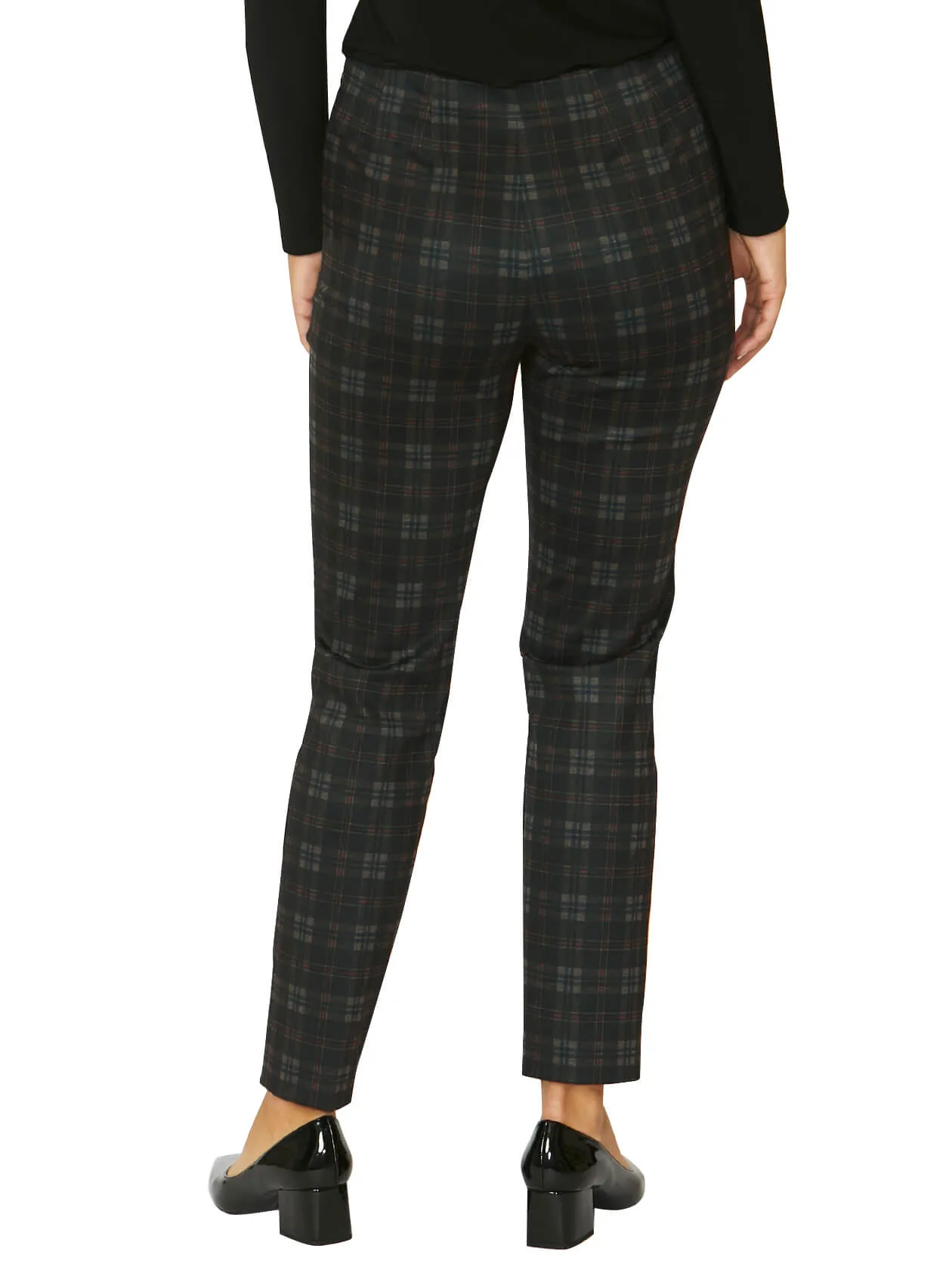 Anna Brown Check Ponti Pant