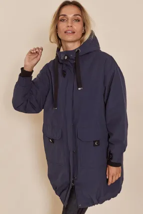 Anya Parka Coat | Salute Navy | Frakke fra Mos Mosh