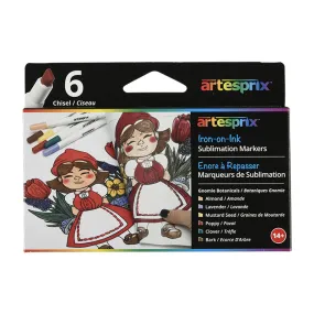 Artesprix Gnomie Botanical Sublimation Permanent Thermal Heat Transfer Markers (6 ct)