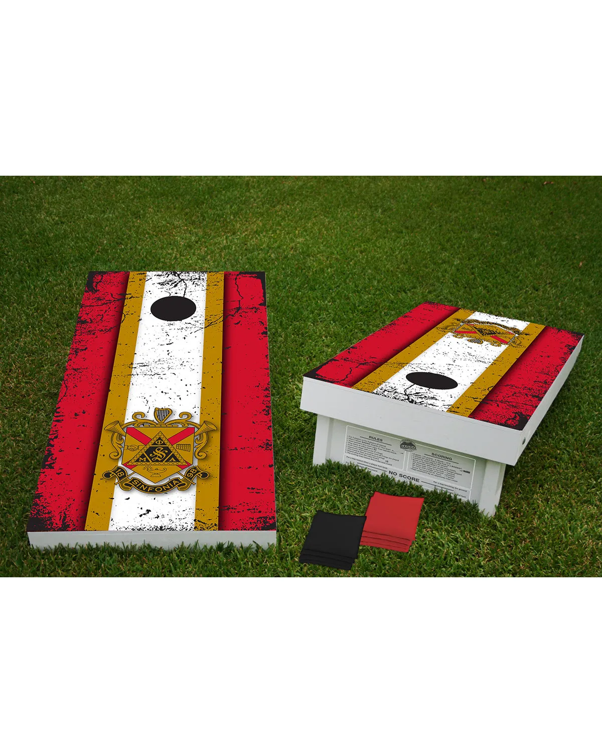 BAGGO Bean Bag Toss Game - Coat of Arms, Distressed