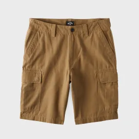 Billabong Mens Combat Cargo Shorts - Light Khaki