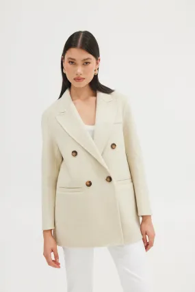 Blair Wool Blazer - Oatmeal