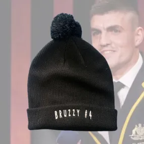 BRUZZY #4: ALL BLACK KNIT BEANIE