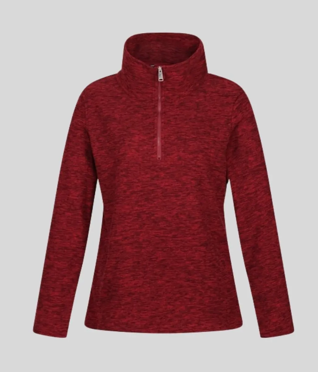 Cabernet Marl Kizmit Fleece Top