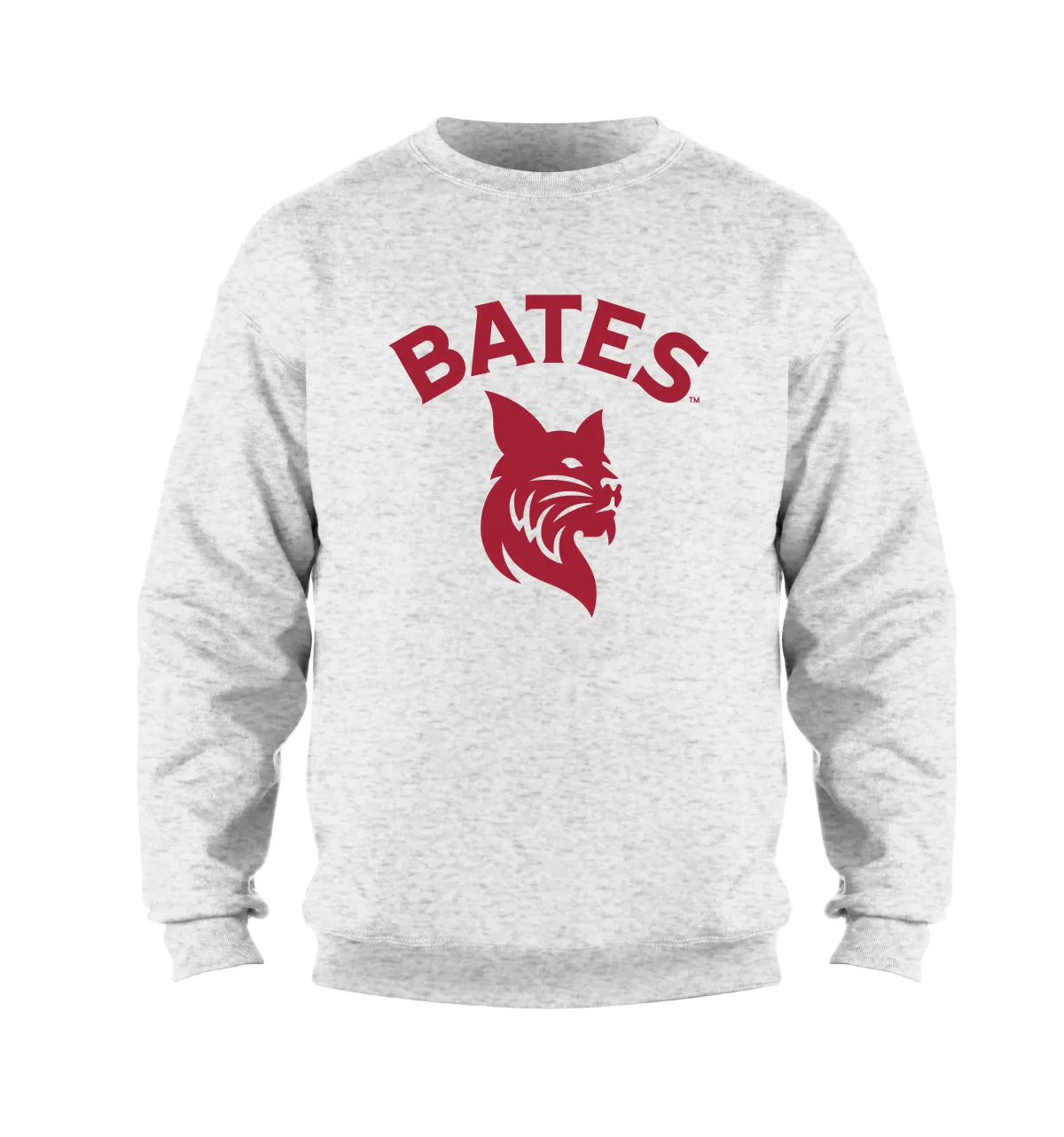 EightyEight Reverse Weave Ash BATES Bobcat Crewneck Sweatshirt