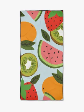 Geometry Fruit Salad Beach Towel