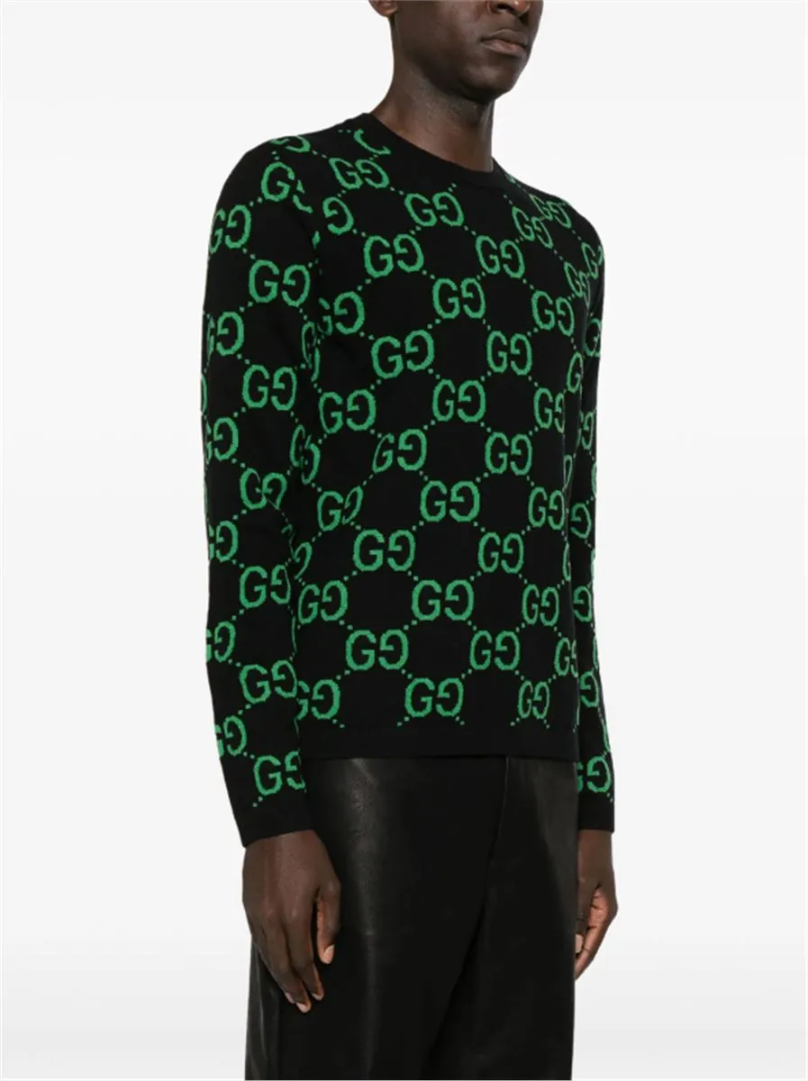 GG-JACQUARD WOOL JUMPER