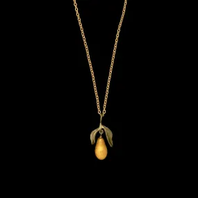 Golden Pear Pendant