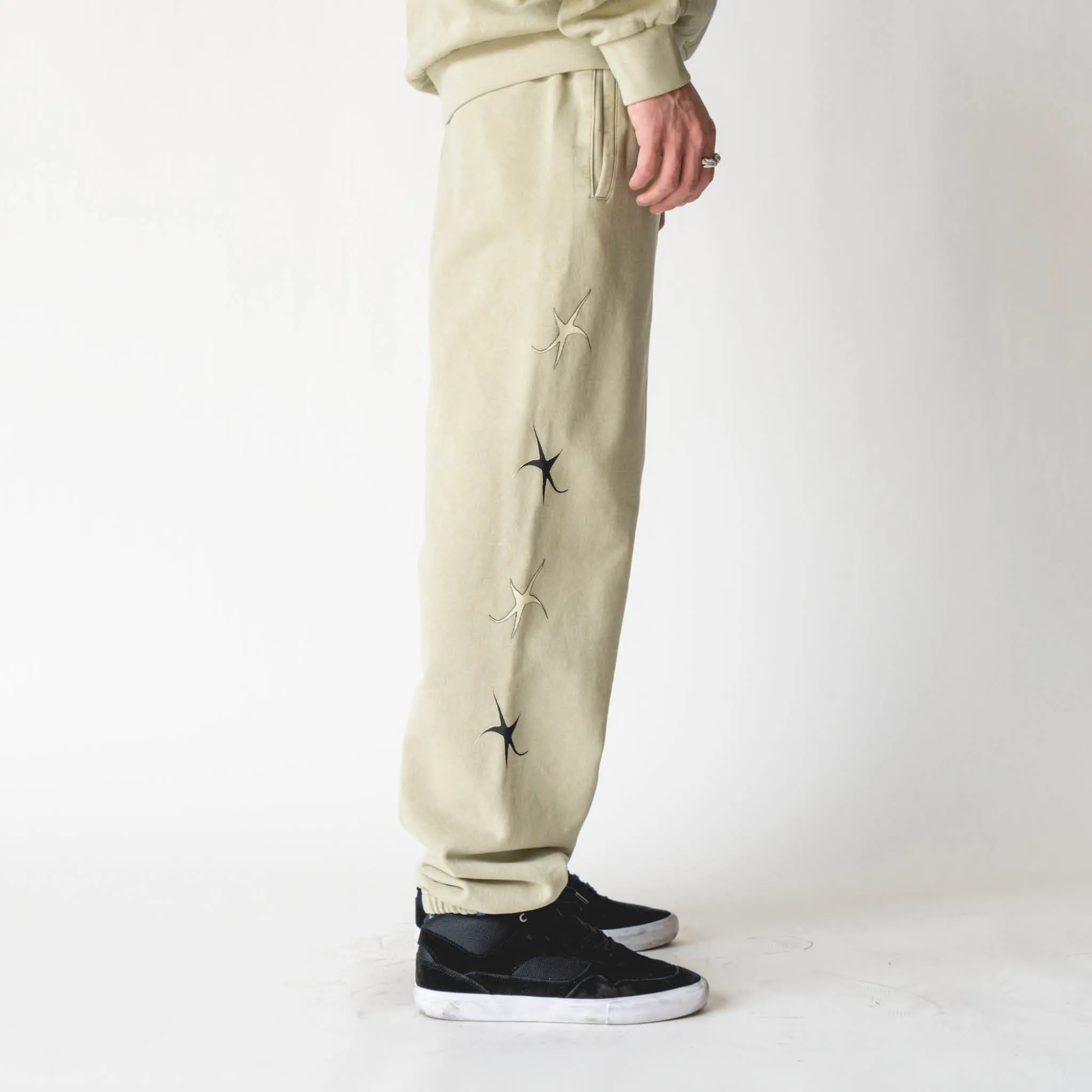 Halo Pigment-Dyed Fleece Sweatpants - Moss