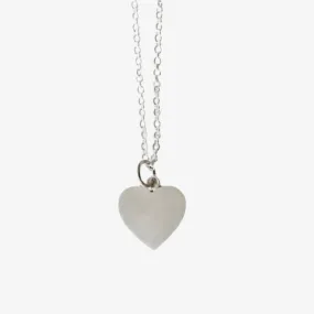 Heart Necklace - Plain SS