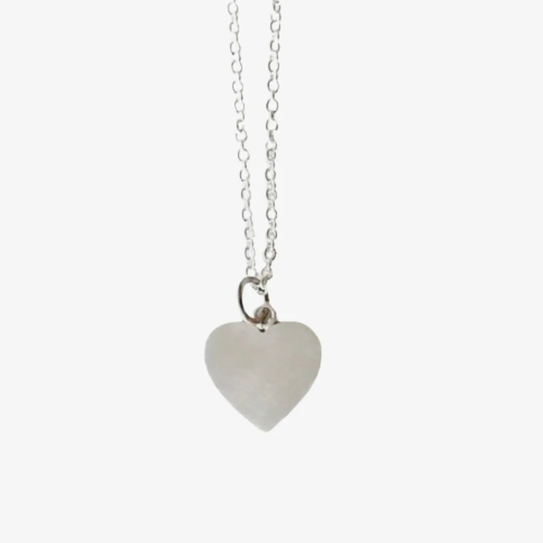 Heart Necklace - Plain SS