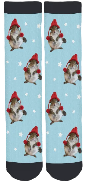 Jill the Squirrel Crew Socks