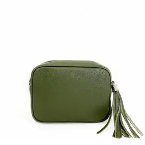 Leather Camera Bag - Khaki