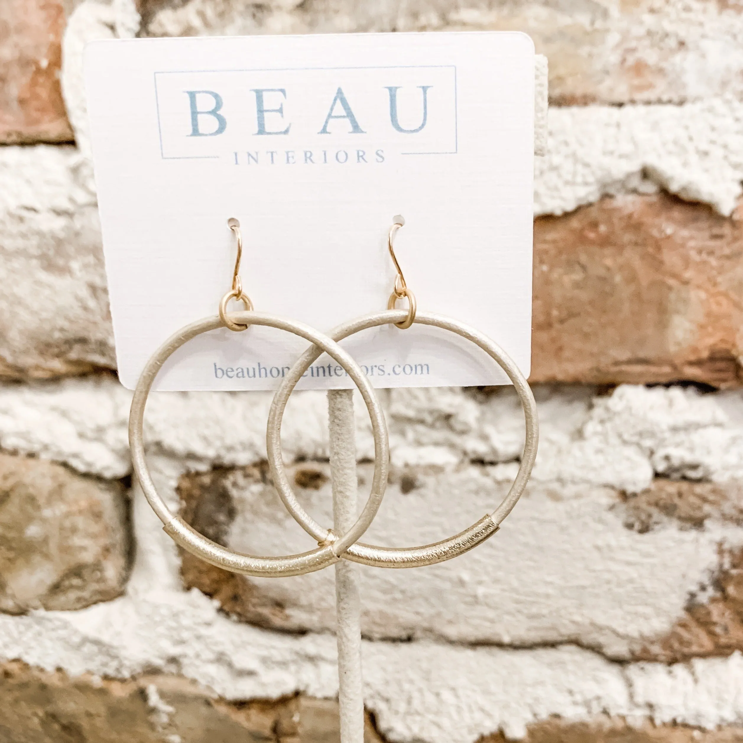 Leather Hoop Earrings