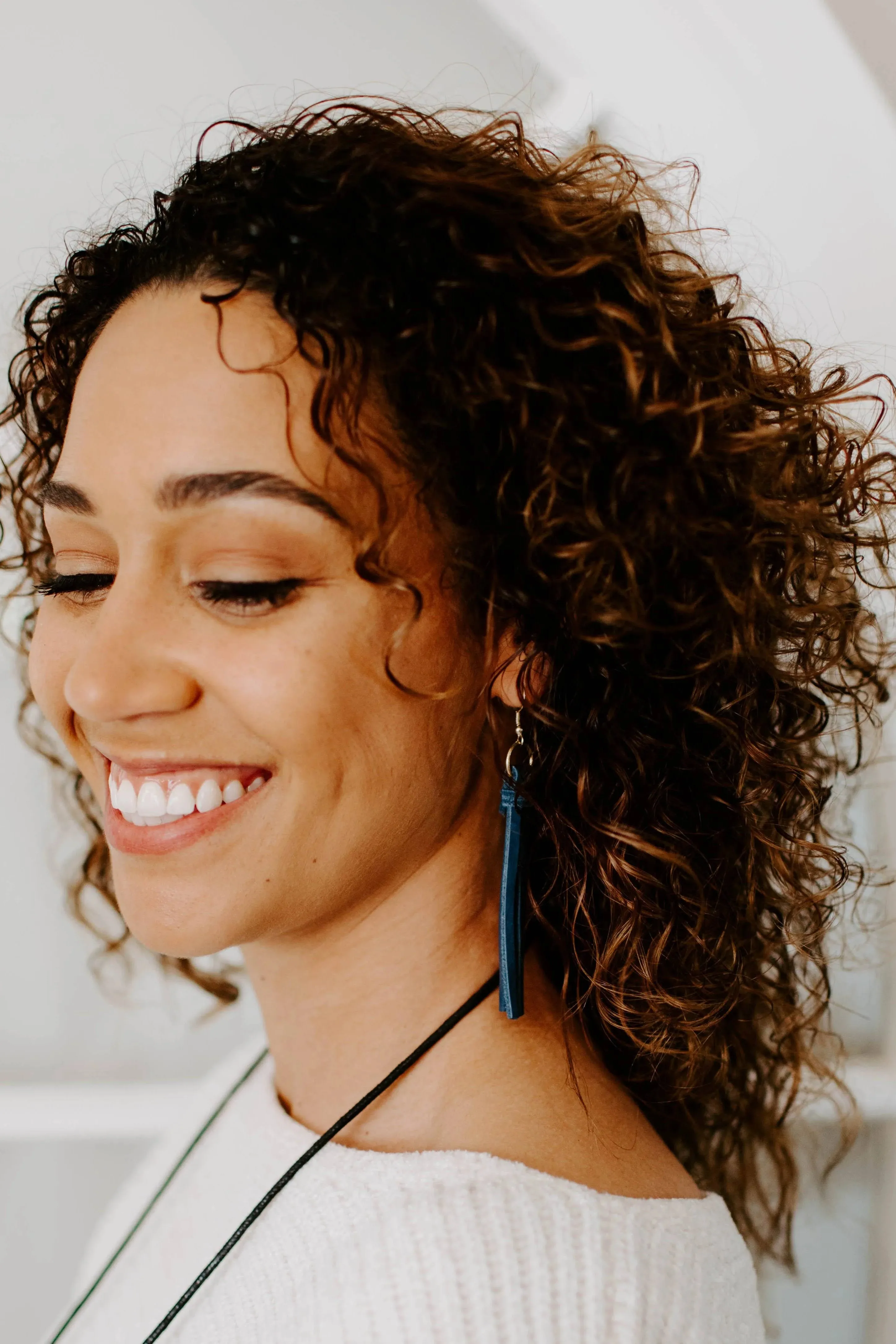 Leather Tassel Earrings