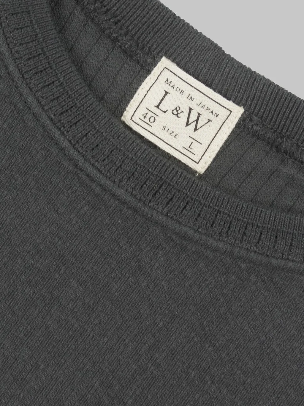 Loop & Weft Double Face Jacquard Crewneck Thermal Antique Black