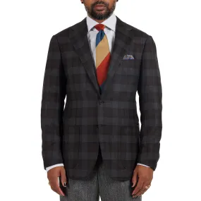 Merino Wool/Cashmere Check Model 3 Sport Coat