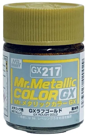 Mr. Hobby GX217 Mr. Metallic Color GX Rough Gold Lacquer Paint 18ml