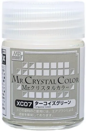 Mr. Hobby XC07 Mr. Crystal Color Turquoise Green Lacquer Paint 18ml