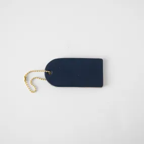 Navy Mini Leather Tag