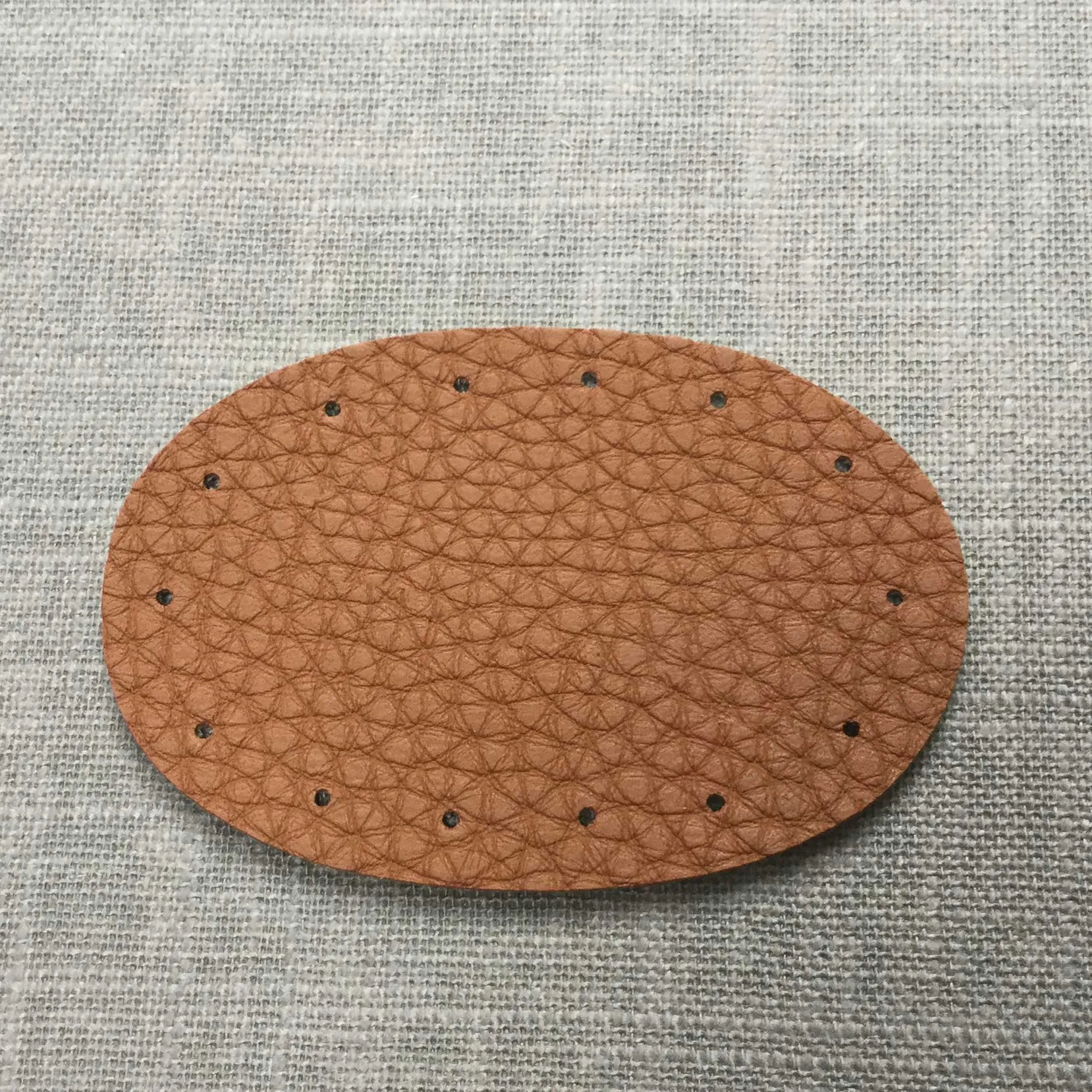 Oval Patches vegan leather