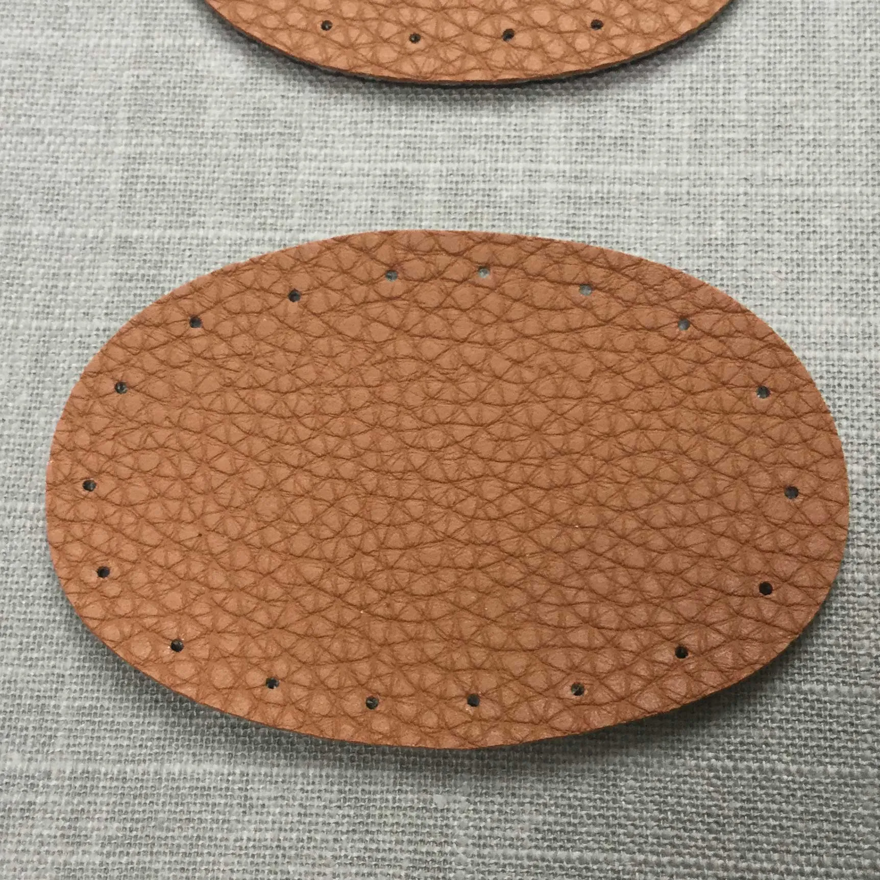 Oval Patches vegan leather