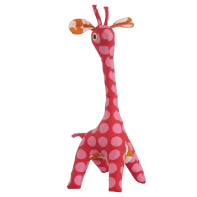 Pink Scrappy Patchwork Baby Giraffe