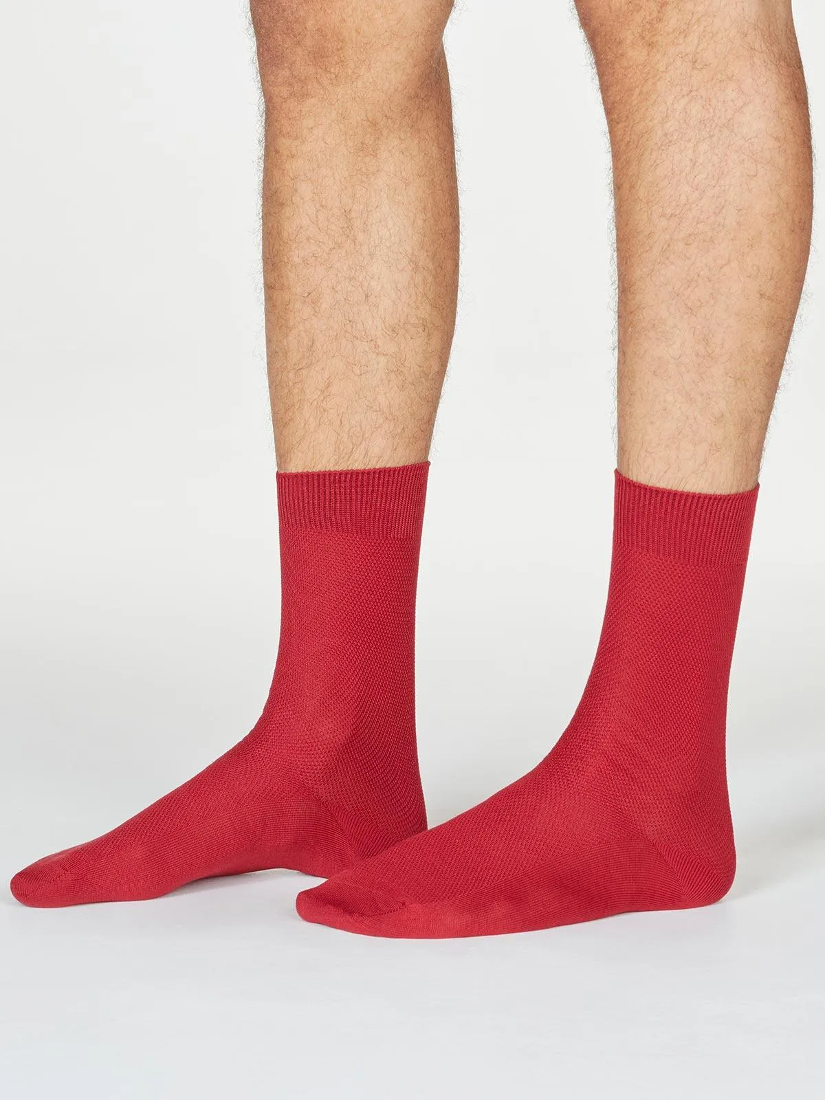 Rodney Dress Socks - Wine Red