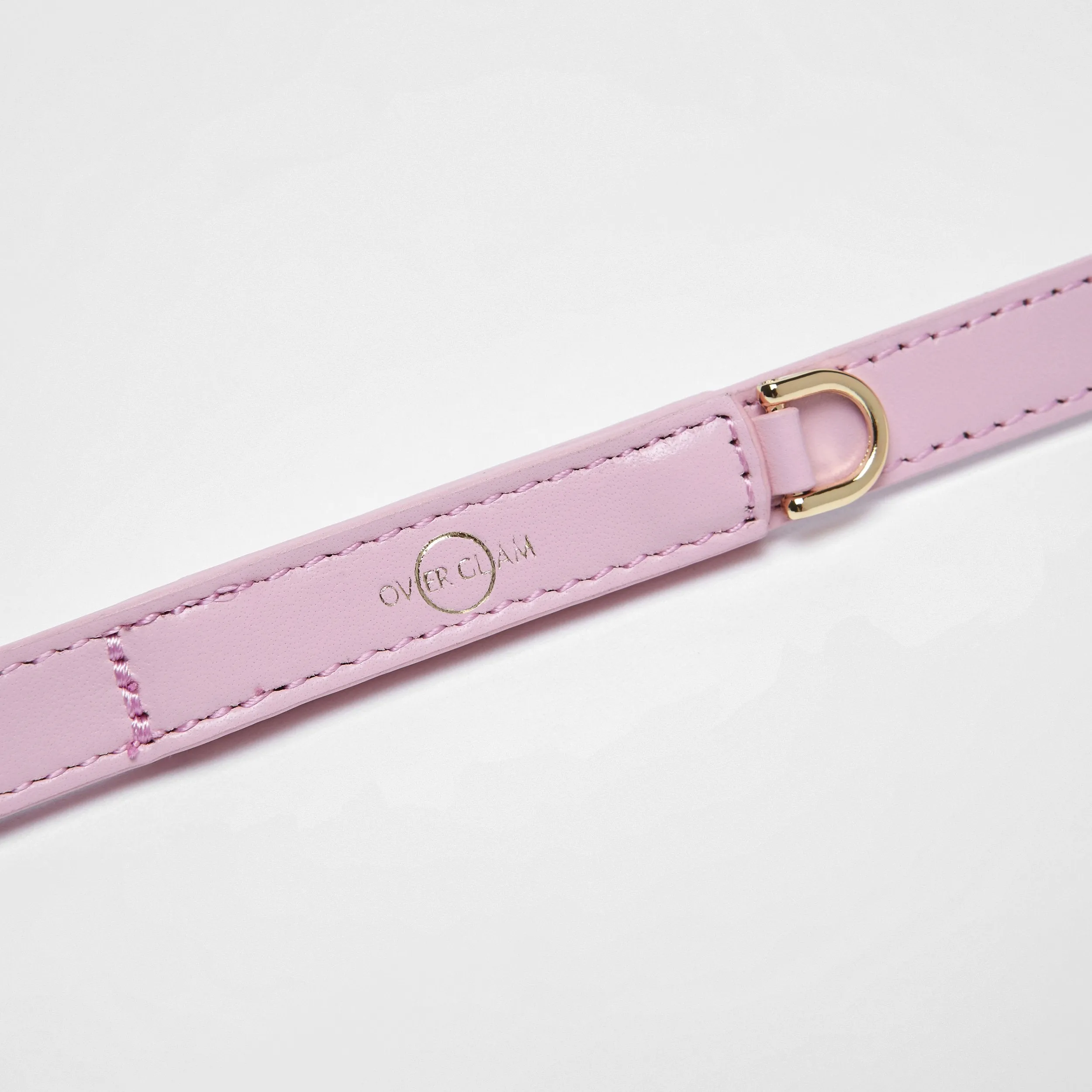 Smooth Leather Lead(Pink)