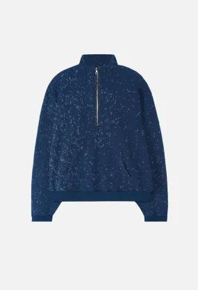 Spec Wool Zip Pullover / Royal