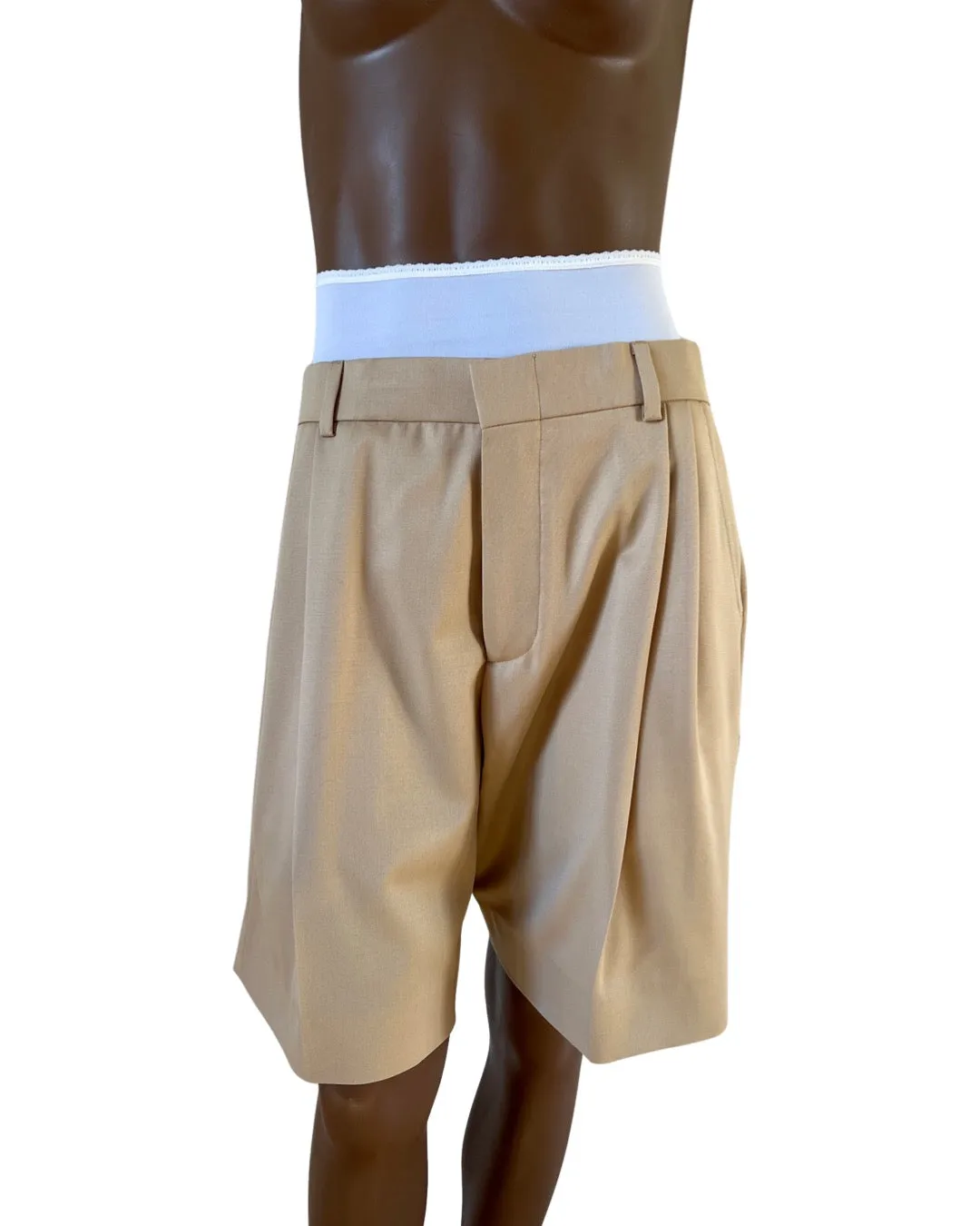 WOOL TROUSER SHORTS