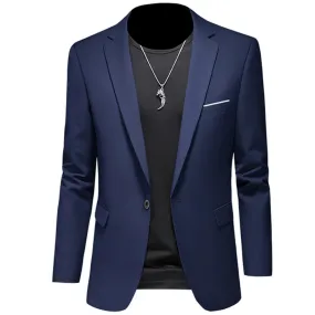 Xituodai 2024 Fashion New Men's Leisure Casual Boutique Business Solid Color Slim Fit Suit Blazers Jacket Dress Coat